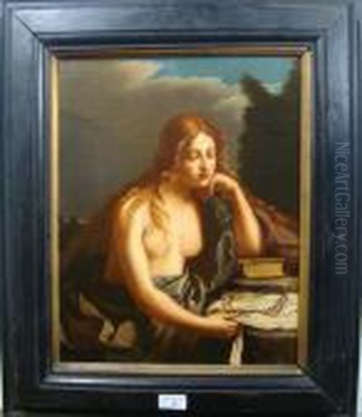 The Penitent Mary Magdalene Oil Painting by Guercino