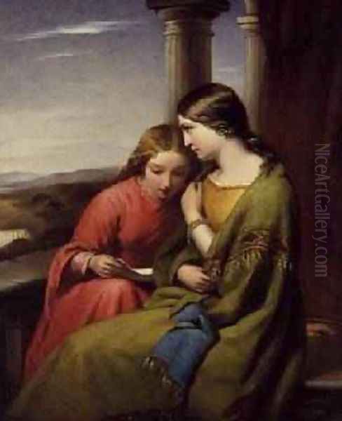 Confidences Oil Painting by William Mulready