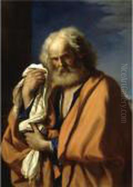 Saint Peter Penitent Oil Painting by Guercino