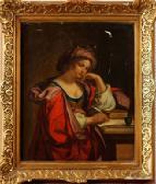 Sibilla Persica Oil Painting by Guercino