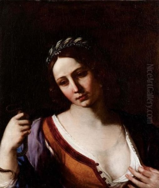 Cleopatra Oil Painting by Guercino