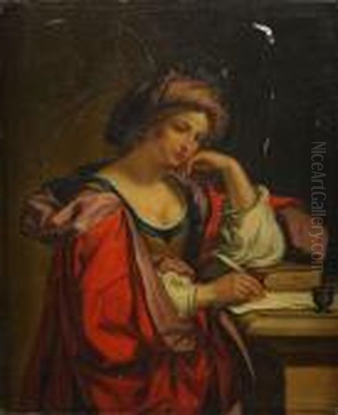 Sibilla Persica Oil Painting by Guercino