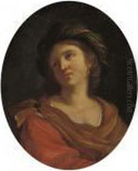 The Samian Sibyl Oil Painting by Guercino