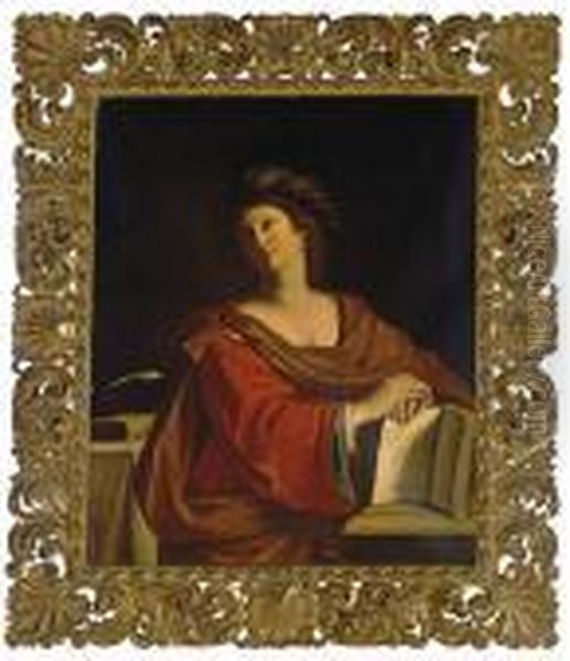 The Samian Sybil Oil Painting by Guercino