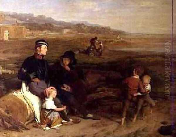 The Convalescent from the Battle of Waterloo 1822 Oil Painting by William Mulready