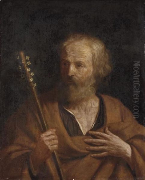 Saint Joseph With The Flowering Staff Oil Painting by Guercino