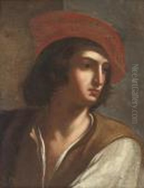 The Boy David Oil Painting by Guercino