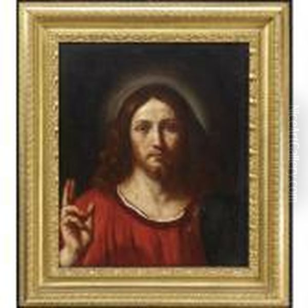 Cristo Benedicente Oil Painting by Guercino