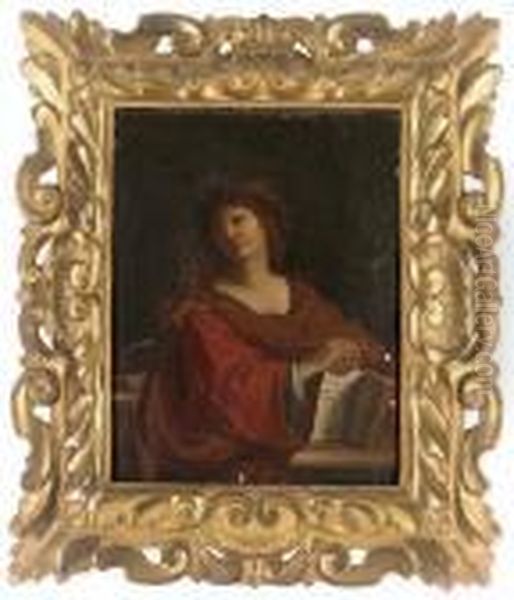 The Samian Sibyl Oil Painting by Guercino