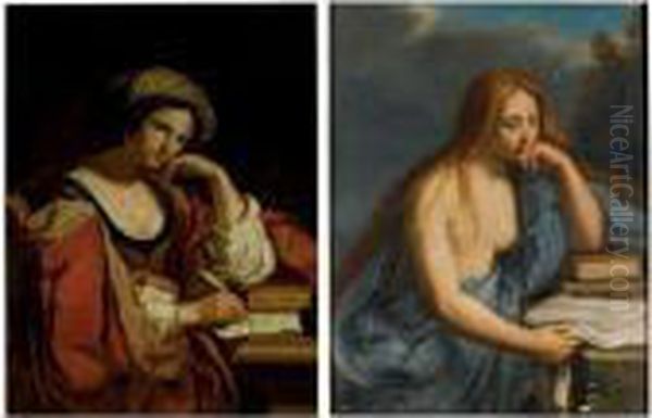 The Persian Sibyl Oil Painting by Guercino