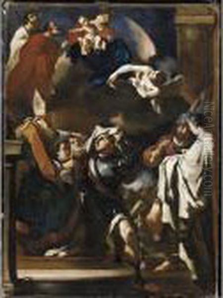 Vestizione Di San Guglielmo Oil Painting by Guercino