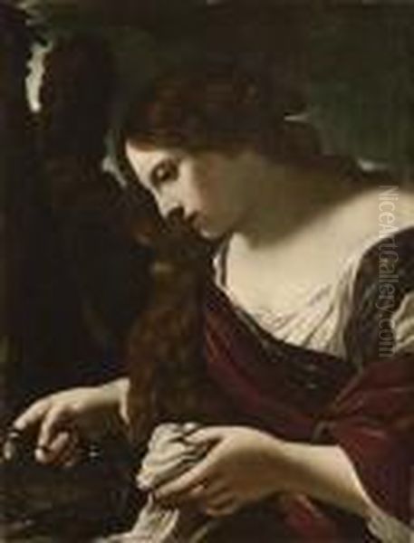 Santa Veronica Oil Painting by Guercino