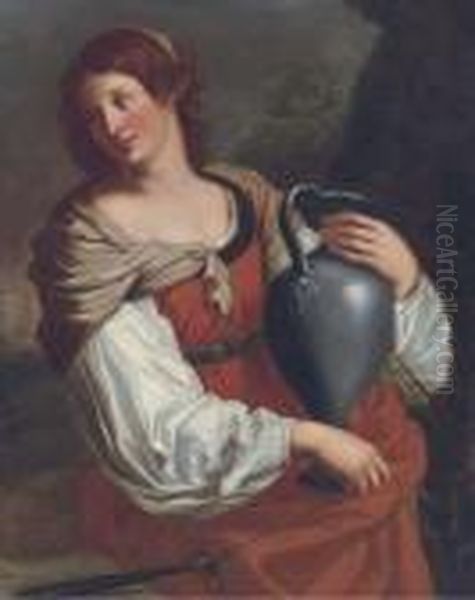 Rebecca At The Well Oil Painting by Guercino