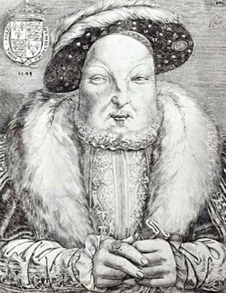 Portrait of Henry VIII 2 Oil Painting by Cornelis Massys