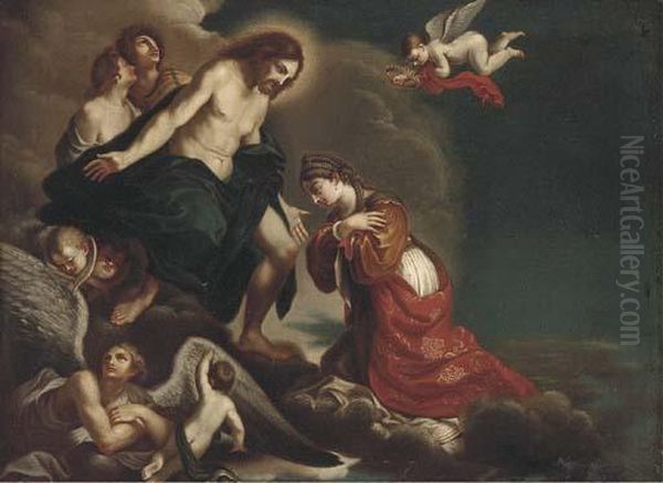 The Assumption Of Saint Petronilla Oil Painting by Guercino