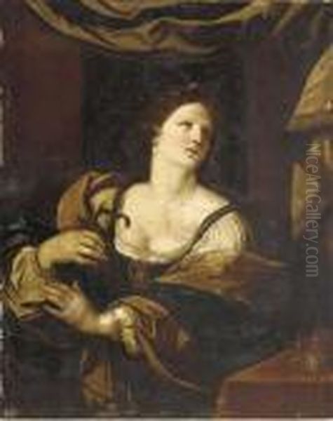 Cleopatra Oil Painting by Guercino