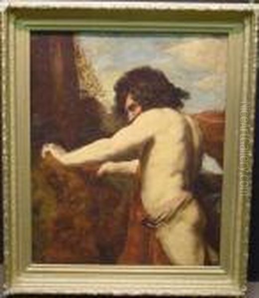 Samson Rending The Lion Oil Painting by Guercino