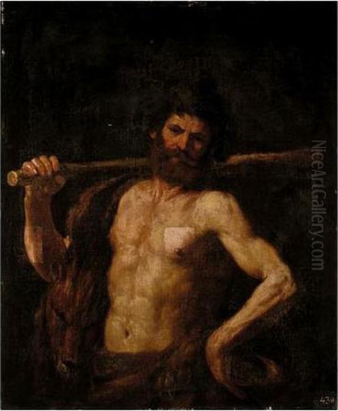 Hercules Oil Painting by Guercino