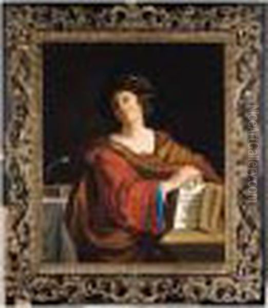 The Samian Sybil Oil Painting by Guercino