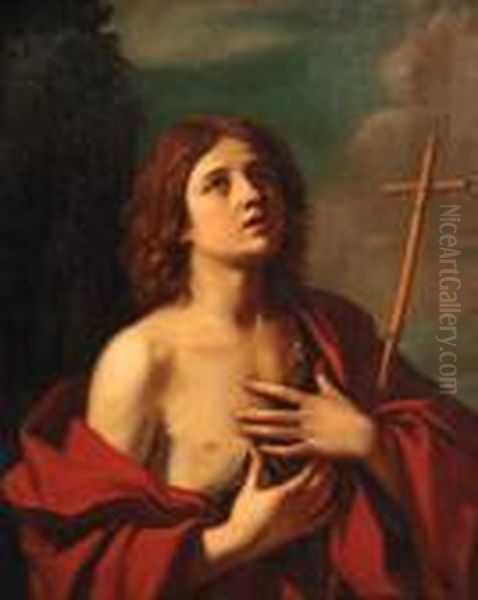 Saint John The Baptist Oil Painting by Guercino