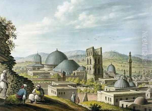 Jerusalem from the West Oil Painting by Luigi Mayer