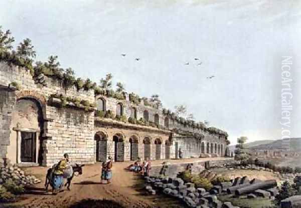 The Stadium at Ephesus 1810 Oil Painting by Luigi Mayer