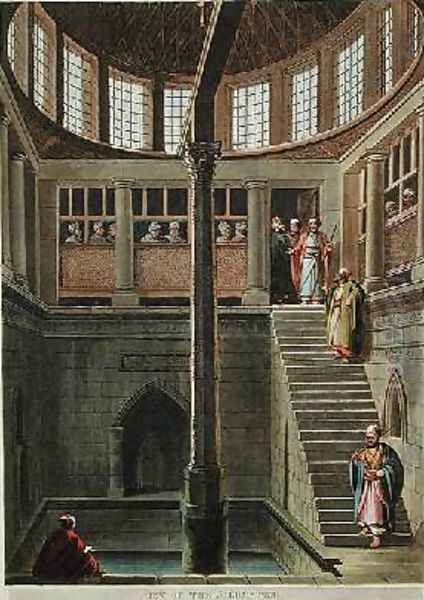 View of the Nilometer plate 2 from Views of Egypt Oil Painting by Luigi Mayer