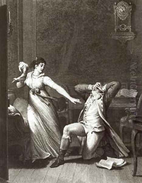 Illustration from The Sorrows of Werther Oil Painting by Jean-Michel Moreau