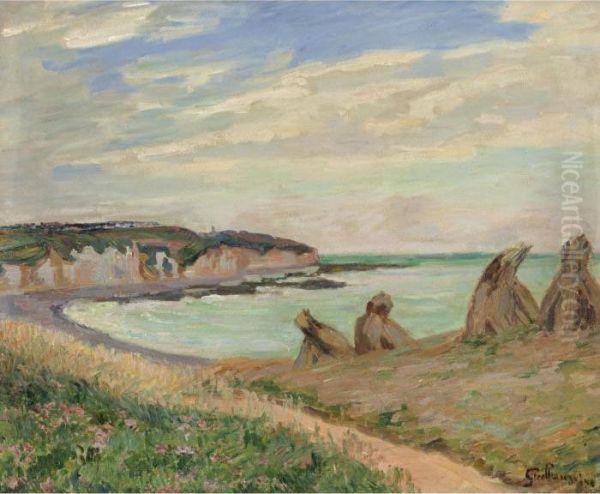 Paysage De La Manche Oil Painting by Armand Guillaumin