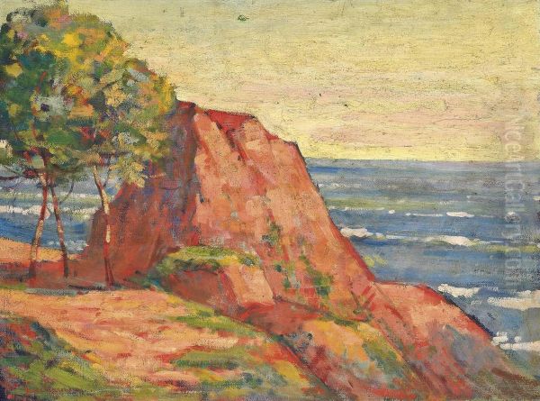 Les Roches Rouges A Agay Oil Painting by Armand Guillaumin