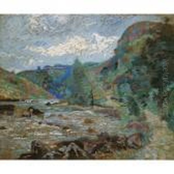 Moulin Bouchardon, Crozant Oil Painting by Armand Guillaumin