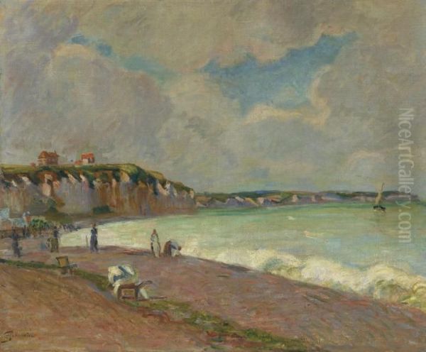 Paysage De La Manche Oil Painting by Armand Guillaumin