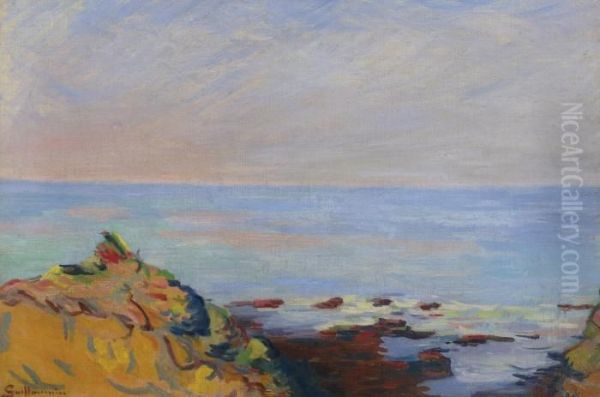 Saint-palais, Bord De Mer Oil Painting by Armand Guillaumin