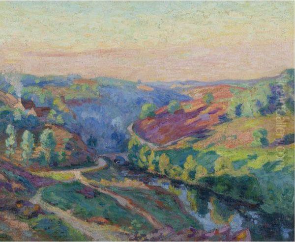 Vallee De La Creuse Oil Painting by Armand Guillaumin