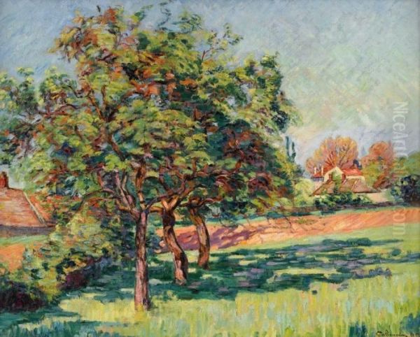 Verger A Miregaudon Oil Painting by Armand Guillaumin