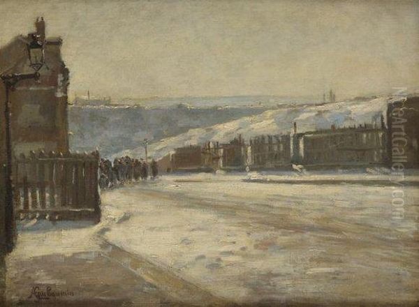 Neige Aux Environs De Paris Oil Painting by Armand Guillaumin