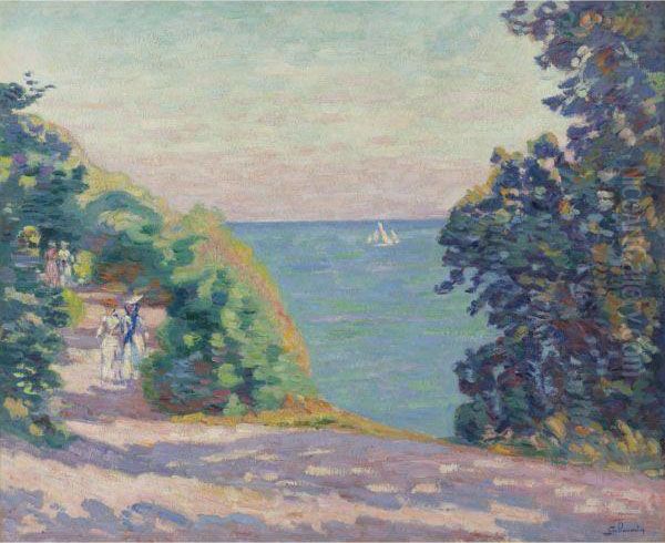 Soir D'aout A Saint Palais Oil Painting by Armand Guillaumin