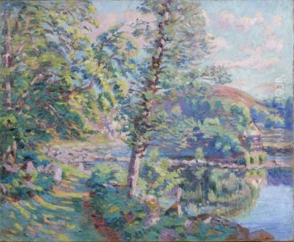 Bord De La Riviere Oil Painting by Armand Guillaumin