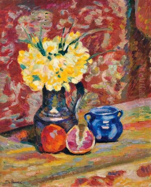 Les Jonquilles Oil Painting by Armand Guillaumin