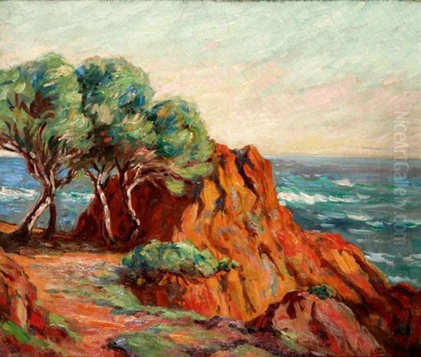 La Baie D'agay Oil Painting by Armand Guillaumin