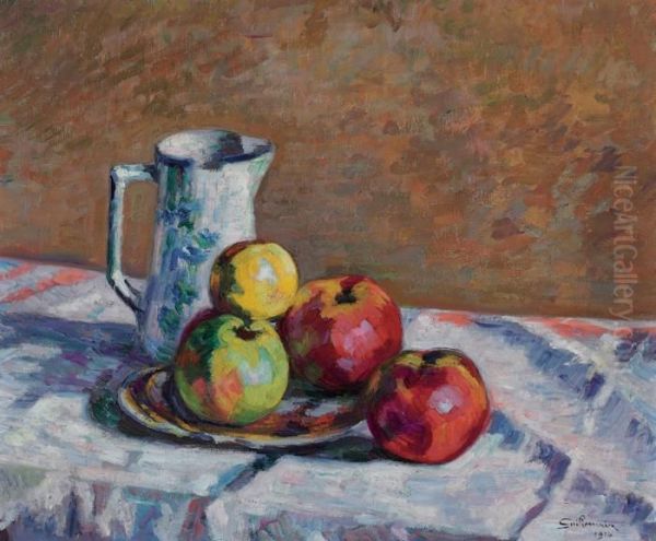 Nature Morte Aux Pommes Oil Painting by Armand Guillaumin