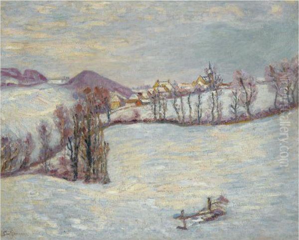 Vue Du Puy De Dome Oil Painting by Armand Guillaumin