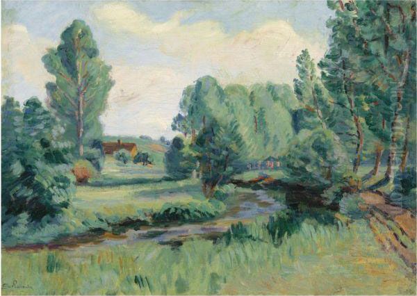 Jouy, Ile De France Oil Painting by Armand Guillaumin