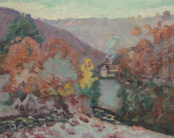 Paysage De La Creuse, La Folie Oil Painting by Armand Guillaumin