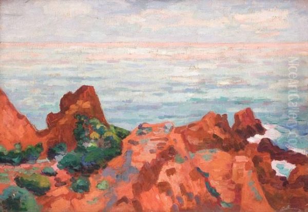 Paysage Du Midi Oil Painting by Armand Guillaumin