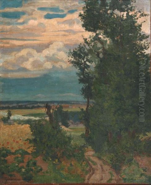 Chemin Creux Oil Painting by Armand Guillaumin