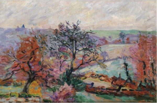 Vue De Crozant Oil Painting by Armand Guillaumin