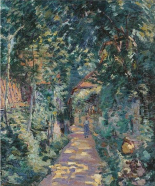 Jardin A Pontcharra Oil Painting by Armand Guillaumin