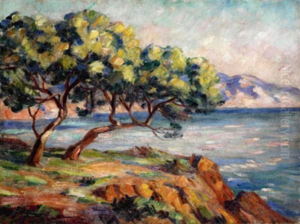 Paysage D'agay Oil Painting by Armand Guillaumin