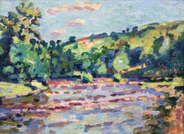 Paysage De La Creuse Huile Sur Toile Oil Painting by Armand Guillaumin